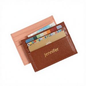 Porte-cartes de crédit fin en cuir véritable RFID 4-en-1 tendance – Promotion à prix abordable - Product Image 4