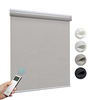Stores enrouleurs horizontaux en polyester sans cordon, isolants thermiquement, filtrant la lumière et offrant une protection UV, pour fenêtres françaises, faciles à installer