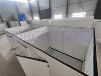 PORTES MULTIPLES matériau en acier préfabriqué assembler empilable pliable conteneur mobile stockage portable unités de self stockage