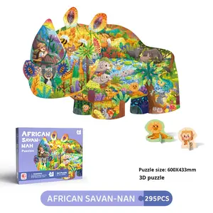 HURREE MR-0532 <span class=keywords><strong>Puzzle</strong></span> Piatto per Bambini in Scatola Regalo di Carta, Giocattolo Educativo per Bambini e Bambine da 0 a 5 Anni, <50 Pezzi, per Asilo e Neonati - Product Image 6
