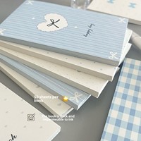 Journal de bricolage de grande valeur avec couverture de nœud papillon bleu A7 papier imprimé pour reliure à coudre non collante nouvelle petite taille de cahier A3