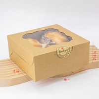 Boîte à pâtisserie pliable blanche pour biscuits, cupcakes et pâtisseries