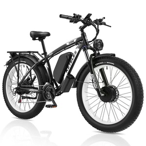 Bicicleta Híbrida de Montaña K800 2026, Personalizada OEM, de Aluminio, con Doble Motor, Batería de Litio de 48v 23ah, Neumáticos Gruesos para Nieve, 26 Pulgadas, Ti K800 26 - Product Image 1