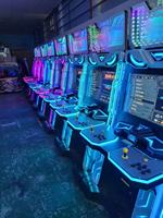 Console de jeu d'arcade Boxing King 32 pouces, nostalgique, double joystick, à monnayeur, jeu de combat, en métal et plastique durables, modèle Duoxing, version anglaise