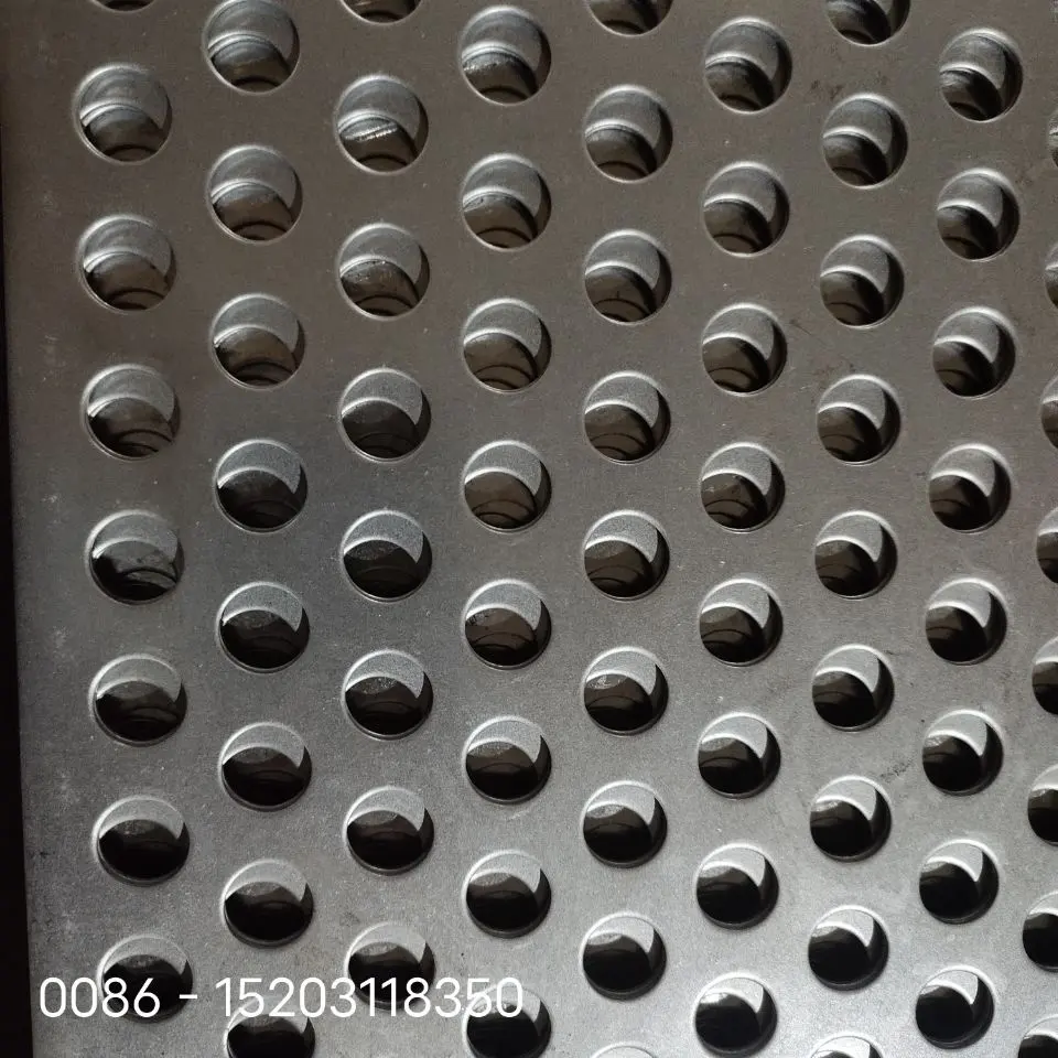 A36 Galvanized Perforated Sheet Perforated Steel Plate 2.0MM Thickness Perforated Metal Sheet with 5mm Hole   8mm Hole Pitch