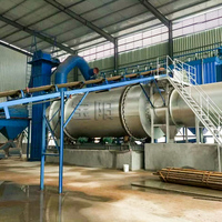 Sécheur à trois cylindres pour cendres volantes 15t/h – Ligne de production industrielle de séchage environnemental haute capacité