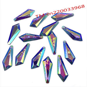 Cristales de Estrás Amarillos AB, Gemas Acrílicas Planas con <span class=keywords><strong>Pegamento</strong></span>, Cristales de Forma Especial <span class=keywords><strong>para</strong></span> Coser, Cuentas de Estrás <span class=keywords><strong>para</strong></span> Manualidades y Decoración de <span class=keywords><strong>Ropa</strong></span> - Product Image 4