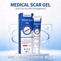 Gel cicatrisant médical efficace 20G à base d'extraits végétaux, soin doux pour la peau, améliore les cicatrices chirurgicales et de brûlures, répare la peau, prêt à être expédié
