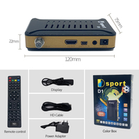 Dsport DVB-S2 FTA Decoder dengan Wifi Terintegrasi, Penerima TV Satelit Digital Full HD 1080P, Penerima TV Mini Free to Air untuk Afrika
