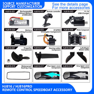 Juguete de alta velocidad de fábrica con control remoto HJ816/HJ816PRO, barcos eléctricos, yates, accesorios para barcos - Product Image 2