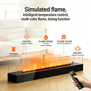 <span class=keywords><strong>Cheminée</strong></span> à vapeur d'eau 3D, flamme artificielle décorative, sans chaleur, sûre pour la maison, le salon, le meuble TV, la décoration d'hôtel - Product Image 4