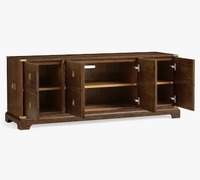 Meubles de bureau en bois écologiques personnalisés, salon, table en chêne haut de gamme faite à la main avec 8 tiroirs, buffet