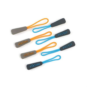 Tirette de <span class=keywords><strong>fermeture</strong></span> <span class=keywords><strong>éclair</strong></span> en PVC souple à dégagement rapide personnalisée, anti-perte, en caoutchouc, avec mousqueton pour sac de sport - Product Image 2