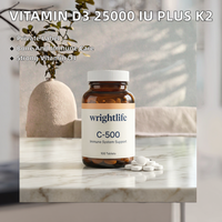Vitamine C 500mg 60 Capsules Gélules Molles pour Adultes Soutien du Système Immunitaire Antioxydant Complément Alimentaire Marque Privée OEM