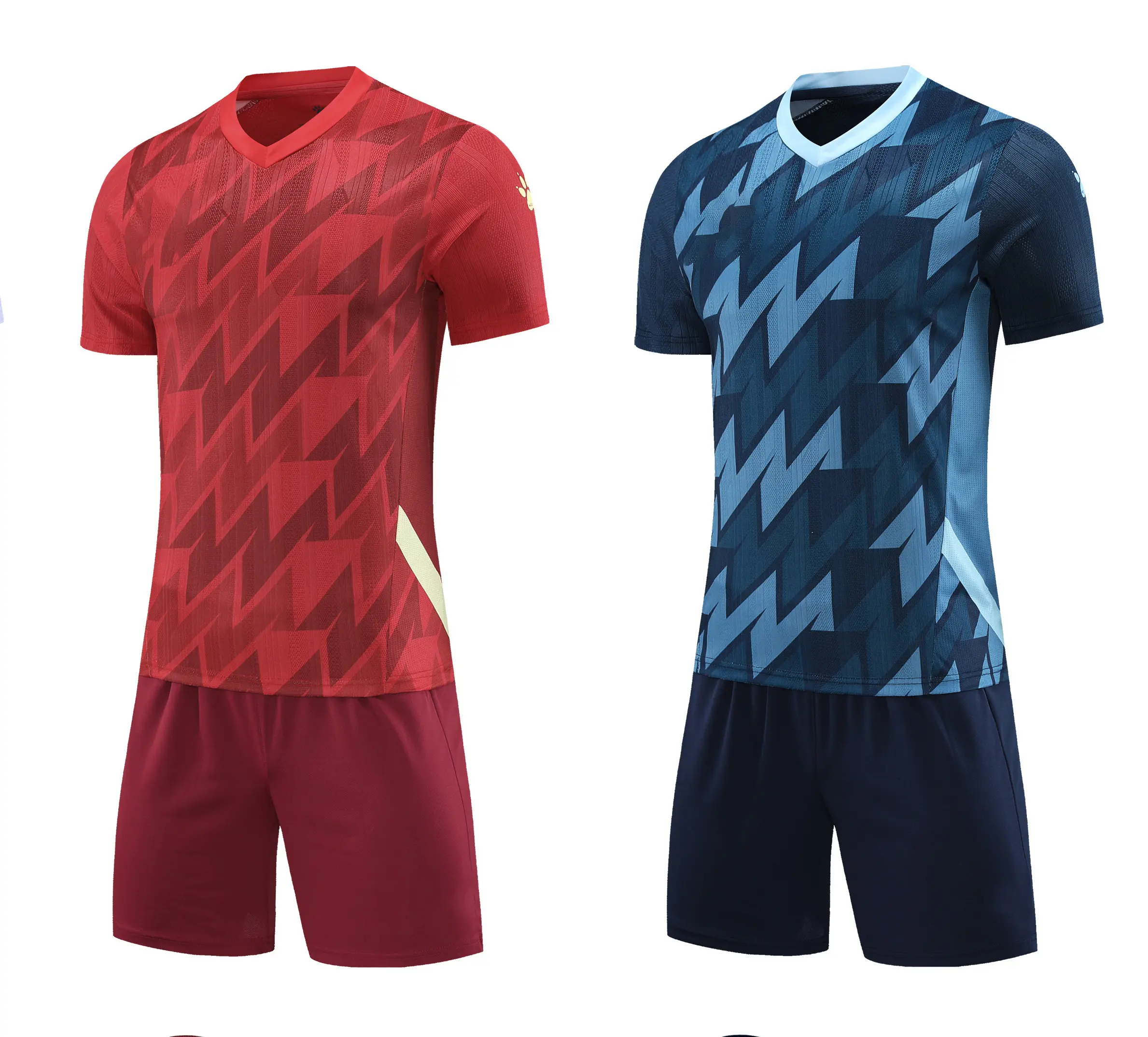 Tùy Chỉnh Hàng Đầu Jacquard Vải Máy Nghe Nhạc Phiên Bản Ban Đầu Bóng Đá Jersey In Logo Và Kỹ Thuật Số Đội Bóng Đá Jersey Bộ