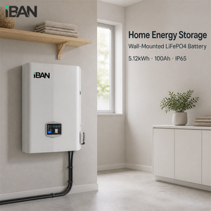 แบตเตอรี่ลิเธียม IP65 51.2V 100Ah 5.12kWh LFP แบบติดผนัง พร้อม CAN RS485 สำหรับเก็บพลังงานแสงอาทิตย์ - Product Image 5