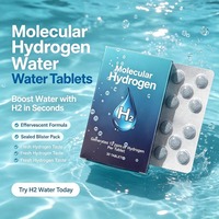 Tablet Hidrogen H2 Molekul Konsentrasi Tinggi 12PPM 100% Herbal Alami Antioksidan untuk Air Minum