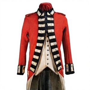 Manteau d'hiver sur mesure pour homme, uniforme de régiment britannique rouge, double boutonnage, style historique - Product Image 1