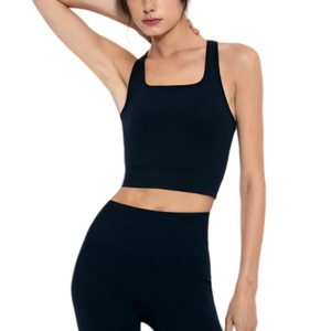 Custom Designed Quick Dry Compression Yoga Tank <b>Tops</b> Women New Arrival Breathable Athletic Front Logo Plus Size Included 100% - Product Image 2