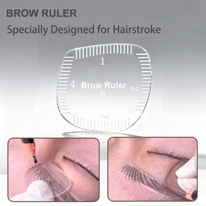 Regla para Delineado de Cejas, Plantilla para Diseño de Labios, Plantilla para Micropigmentación, Nano Microblading, Tatuaje, Regla para Dar Forma a las Cejas en Forma de Lágrima - Product Image 4