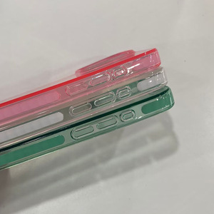 Funda blanda de TPU transparente de lujo IPhone15 Pro Max, protector de cámara de diseño fluorescente de dos colores para teléfonos móviles Apple - Product Image 2