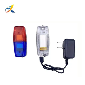 Luce di avvertimento portatile blu rosso impermeabile luce <span class=keywords><strong>Led</strong></span> spalliera del traffico con torcia elettrica - Product Image 1