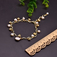 Bracelets en perles naturelles ajustables personnalisés, perles d'eau douce, bijoux faits à la main