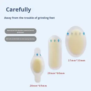 แผ่นแปะเท้าไฮโดรคอลลอยด์แบบหลายขนาด - ดูแล<span class=keywords><strong>แผล</strong></span>เท้าหลังผ่าตัด, ป้องกันการเสียดสีจากการเดินระยะไกล และป้องกันบาดแผลเล็กน้อย - Product Image 3