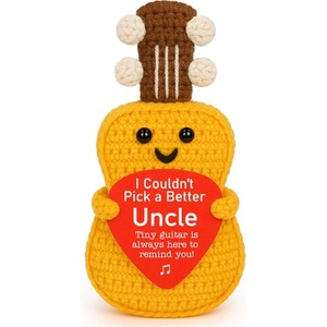 Cadeaux d'<span class=keywords><strong>anniversaire</strong></span>, cadeau de remerciement pour les nouveaux oncles, cadeau unique, drôle, mignon, fait main au crochet, sur le thème de la musique, pour homme, cadeau d'appréciation - Product Image 6