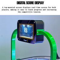 Machine d'arcade compétitive pour 2 joueurs avec jeu multi-balles, affichage des scores LED et design de table de sport interactive