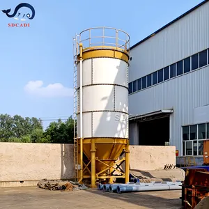 SDCAD customized 2000 ton powder storage silo /Carbon steel silo with Silo Top Pulse Back Blow Dust Collector