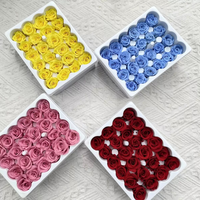 Graad B 1-2 cm Ge conserveerde roosknoppen Mini Eeuwige Roos Kopjes 24 stuks Bloem DIY Materiaal Voor Bruiloft Huis Valentijnsdag Decoratie