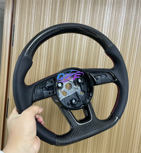 Volante Deportivo de Cuero Completo para Audi <span class=keywords><strong>S1</strong></span> S3 S4 S5 RS3 RS4 RS5 RS6 RS7 A7 C6 C7 C8 B8 B8.5 B9 TT R8 - Product Image 1
