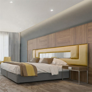 Usine Personnalisé Haut De Gamme 5 Étoiles Moderne Français Pays <span class=keywords><strong>Roi</strong></span> Solide Bois Chambre À Coucher Ensemble De Meubles D'hôtel - Product Image 5
