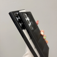 Automne hiver mode coque de téléphone bouffante pour veste North Face Compatible pour Samsung S24 S22 Plus Ultra avec galvanoplastie