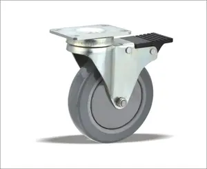 Cina di vendita on-line di qualità fine caster con freno chair caster TPE \ DELL'UNITÀ di elaborazione caster wheel