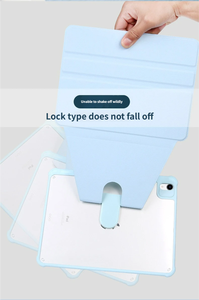 Étui clavier rotatif transparent pour iPad Mini, rotation à 360 degrés, étui de protection en acrylique avec emplacement pour stylet, housse pour tablette 10,9 pouces - Product Image 5