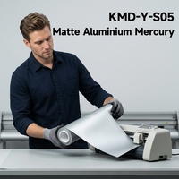KING MARTIN Film de protection de peinture sans DMF, couleur mate aluminium mercure TPU, pour carrosserie automobile, fabricant ODM OEM