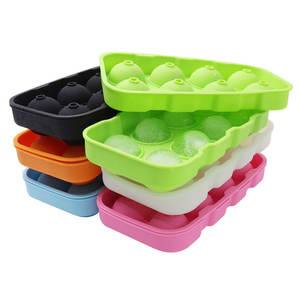 Moule à glace en silicone 8 cavités pour pucks de hockey, recommandé par l'usine, de qualité alimentaire, auto-scellant et facile à démouler, pour l'export. - Product Image 1
