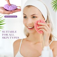 Éponge konjac naturelle biodégradable pour le corps, éponge de bain pour bébé