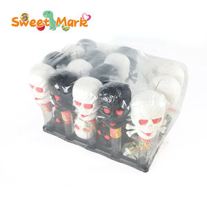 Décorations d'Halloween au goût fruité, jouets en forme de crâne et d'os avec sucre de fruits, bonbons en boîte - Product Image 2