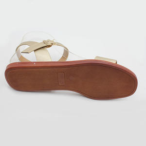 Nouveaux produits de mode personnalisée Nouveau design <span class=keywords><strong>Chaussures</strong></span> modernes pour femmes avec bride à la cheville Sandales d'extérieur Sandales plates Vente en gros - Product Image 6