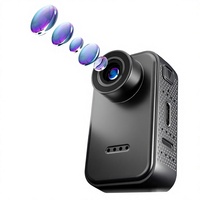 Caméra Sportive HD avec Écran 1,47 pouces, Objectif Grand Angle 130°, Carte TF, Enregistreur Portable pour Vlog, Moto et Casque