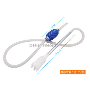 160cm 수족관 수동 클리너 도구 사이펀 자갈 흡입 파이프 필터 Fr 물고기 탱크 진공 물 변경 펌프 도구 1pcs - Product Image 6