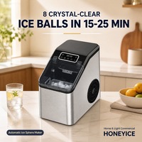 Máquina de Gelo Elétrica para Espaços de Coworking SC-6203, para Lounge de Escritório, 8 Bolas, 15/25 Minutos, 3cm, Cristal, Automática, <60dB, Hotel, OEM, CE, ETL