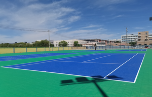 Tùy chỉnh màu sắc Modular PP nhựa thể thao Tòa Án sàn fiba-chứng nhận màu đỏ ngoài trời bóng rổ sàn cỏ nhân tạo - Product Image 3