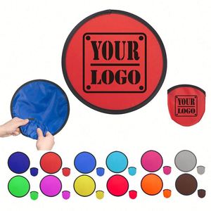 Frisbee Plegable Personalizado con LOGO, Regalo Promocional Deportivo para Niños, Juguete Volador Portátil de Bolsillo, Abanico de Mano Plegable, Disco de Nailon con Bolsa - Product Image 2
