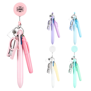 Set <span class=keywords><strong>de</strong></span> Accesorios para Enfermeras Macaron Dickmon Personalizado: Bolígrafos <span class=keywords><strong>de</strong></span> Aleación Duradera, Tijeras Plegables, Marcador Permanente, Bolígrafos Retráctiles y Llaveros - Product Image 1
