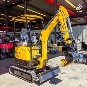 Mini pelle multifonctionnelle YHT15 <span class=keywords><strong>Pro</strong></span> 1,5T avec godet/déchiqueteur/tarière pour le jardin et le creusement de canalisations - Product Image 1