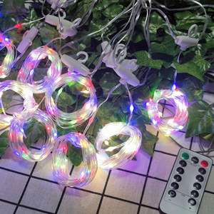 3 м светодиодный занавес IP44 стиль Струны для Рождества Хэллоуин Валентина пасхальные праздники 6 В рождественские занавески гирлянда - Product Image 4